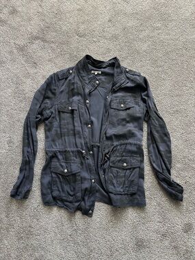 Maurice’s blue Camouflage Utility Jacket